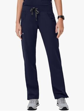 Figs Kade Cargo Scrub Pants Navy Blue Tie Waist Size S